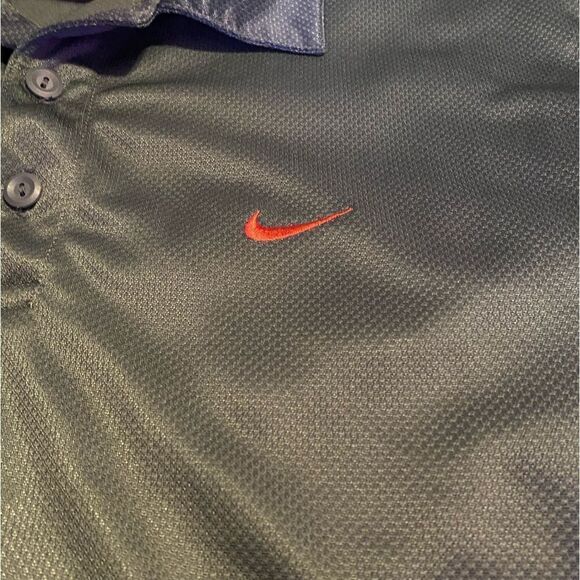 Nike The Athletic Dept. Men’s Large Charcoal Gray Collared Shirt - Picture 2 of 6